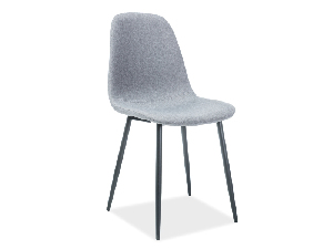 Jídelní židle Fannie (šedá + černá)