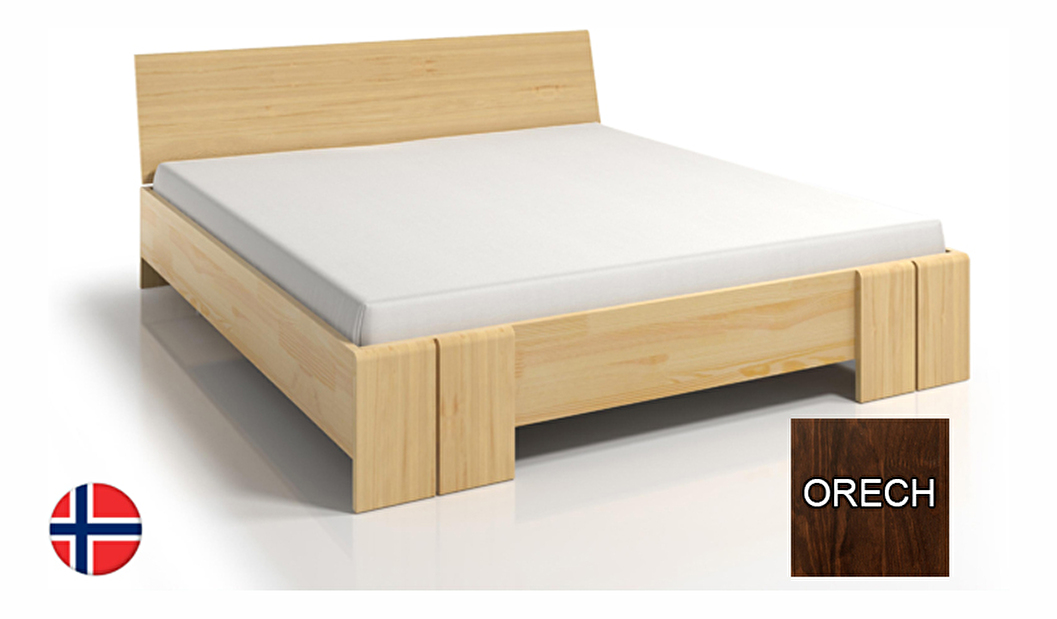 Manželská postel 140 cm Naturlig Galember Maxi (borovice) (s roštem) *výprodej