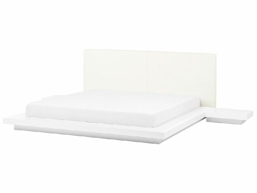 Manželská vodní postel 180 cm Zenday (bílá) (s matrací)
