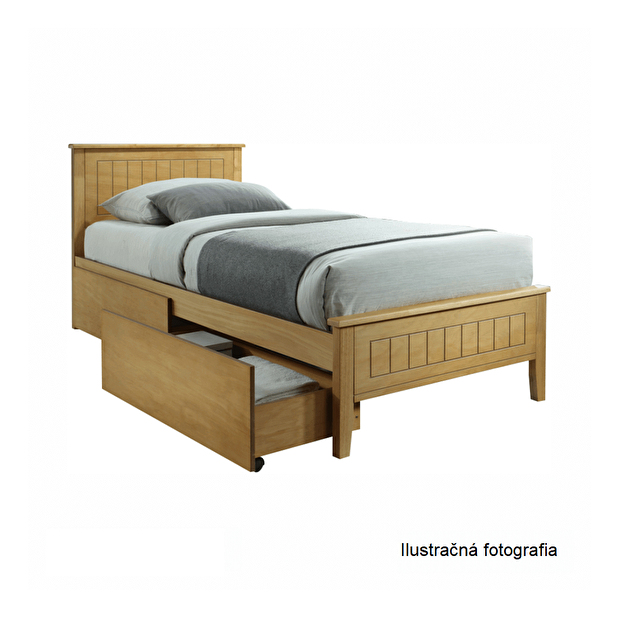 Jednolůžková postel 90 cm Minea (Dub) (s roštem) *výprodej