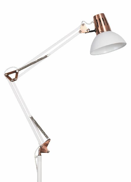 Stojanová lampa Gareth 4525 (matná bílá + měděná)