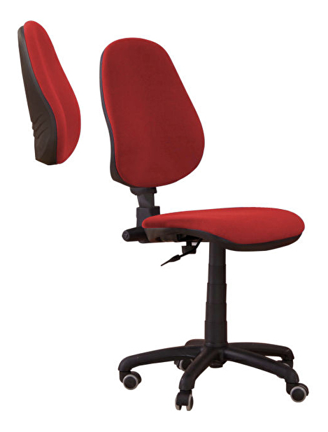 Kancelářská židle Polo 50 červená (bez područek)