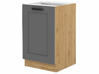 Dolní kuchyňská skříňka pod dřez Lucid 50 ZL 1F BB (dub artisan + dustgrey)