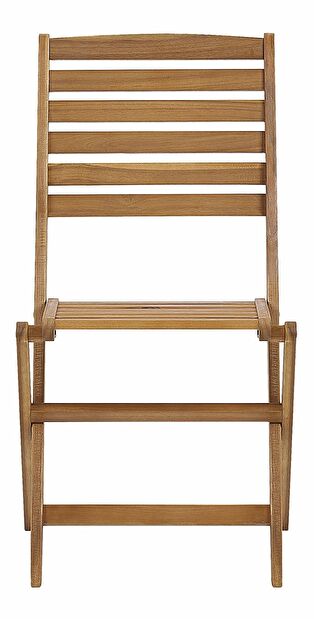 Set 6 ks. zahradních židlí TALAVO (světlé dřevo)