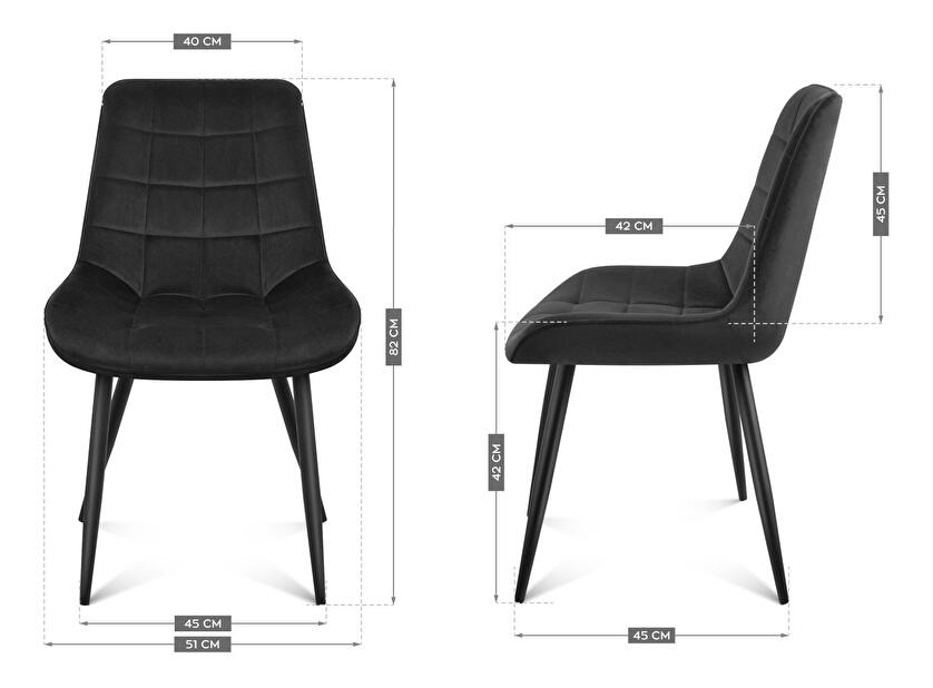 Jídelní židle Pamper 3 (černá)