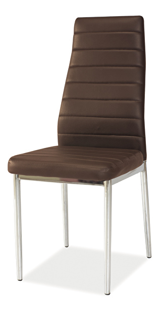 Jídelní židle Herbert (ekokůže hnedá)