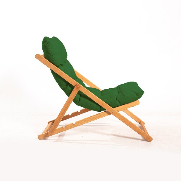 Zahradní židle Myla (zelená + přírodní)