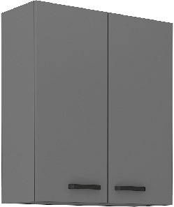 Horní kuchyňská skříňka Nesia 80 G-90 2F (Antracit)
