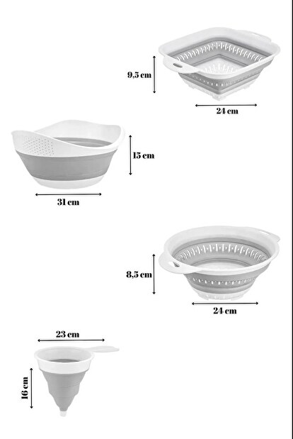 Sada kuchyňského náčiní (4 ks.) Foldesi (bílá)