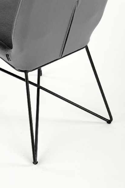 Jídelní židle Korsa (šedá + černá)