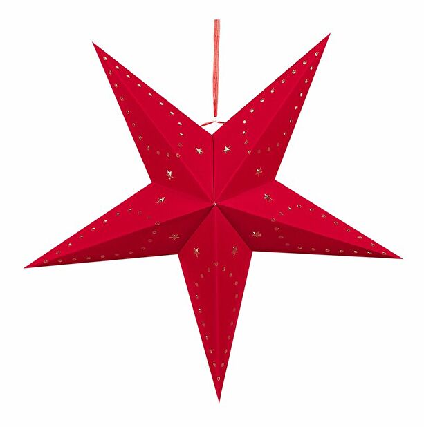 Set 2 ks závěsných hvězd 60 cm Monti (červená)