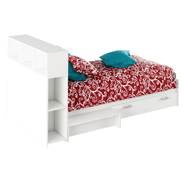 Jednolůžková postel 90 cm Adrana (bílá)