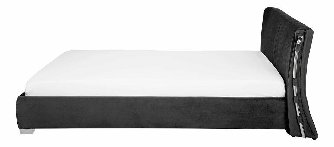 Manželská postel 180 cm PARNAS (s roštem) (černá)