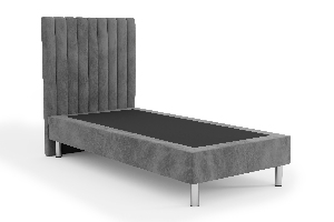 Čalouněná postel 90x200 cm Amby (tmavě šedá)