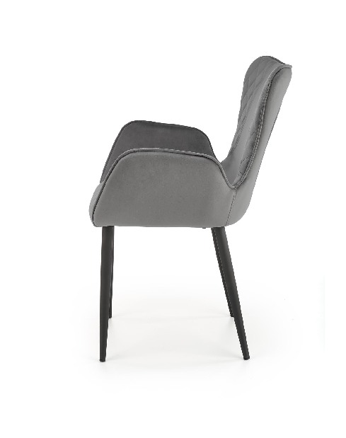 Jídelní židle Kipta (šedá + černá)