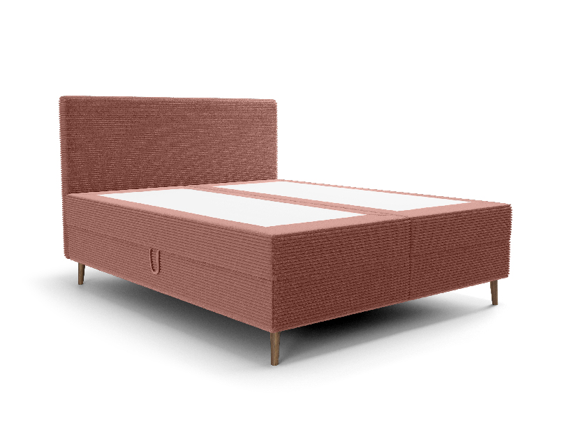 Manželská postel 140 cm Napoli Comfort (terakota) (s roštem, s úl. prostorem)