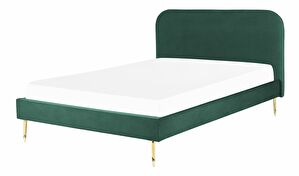 Manželská postel 160 cm Faris (zelená) (s roštem)