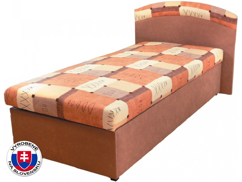 Jednolůžková postel (válenda) 90 cm Naida (s molitanovou matrací)
