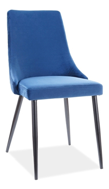 Jídelní židle Polly (námořnická modrá + černá)