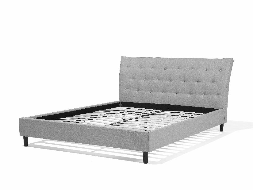 Manželská postel 140 cm SANTORI (s roštem) (šedá)