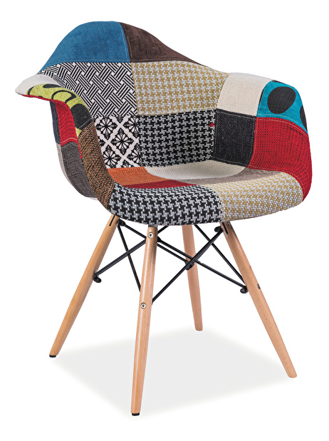 Jídelní židle Dena (patchwork vícebarevný)