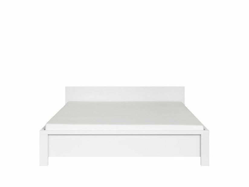Manželská postel 160 cm BRW Kaspian LOZ/160 (bílá + bílá matná) *výprodej