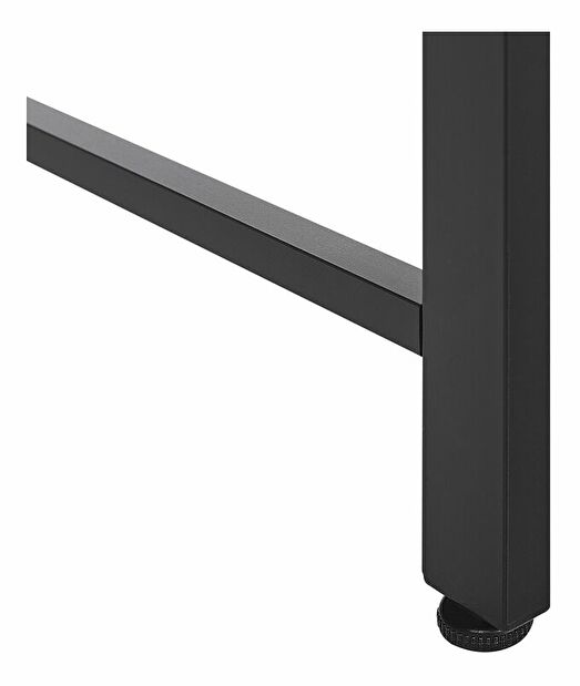  PC stolek Vuk (černá + tmavé dřevo)