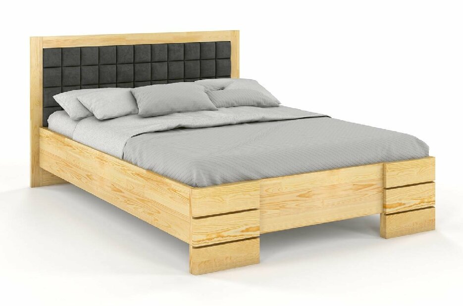 Manželská postel 180 cm Naturlig Storhamar High (borovice)