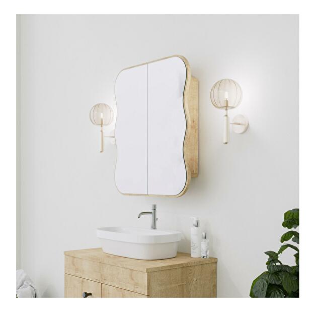 Koupelnová skříňka se zrcadlem Dion (dub)