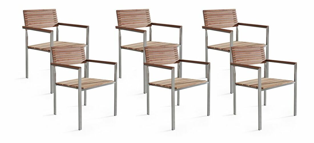 Set 6ks. židlí Veneto (světlé dřevo)