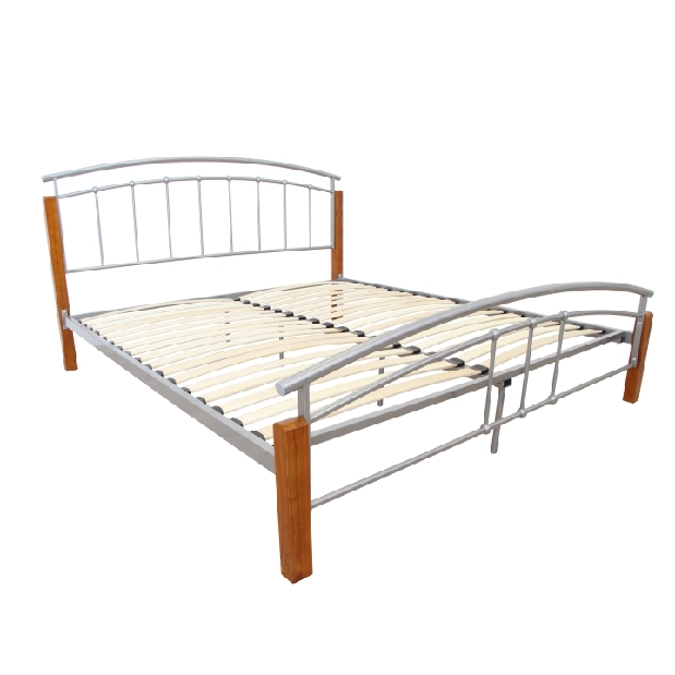 Manželská postel 140 cm Mirela (s roštem)