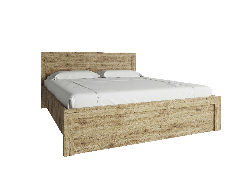 Manželská postel 120 cm Deloris (dub navarra) (bez roštu a matrace)