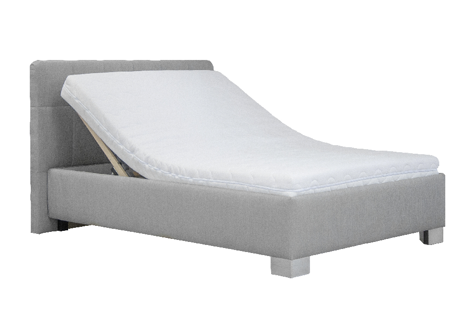 Jednolůžková postel 90 cm Blanář Kelly (šedá Bravo 11) (s roštem a matrací Nelly)