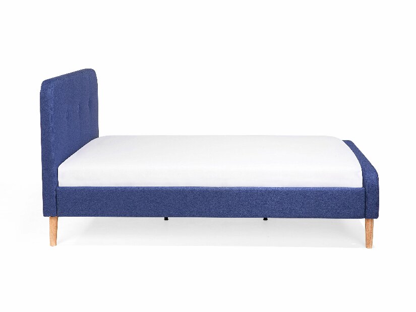 Manželská postel 180 cm ROME (s roštem) (modrá)