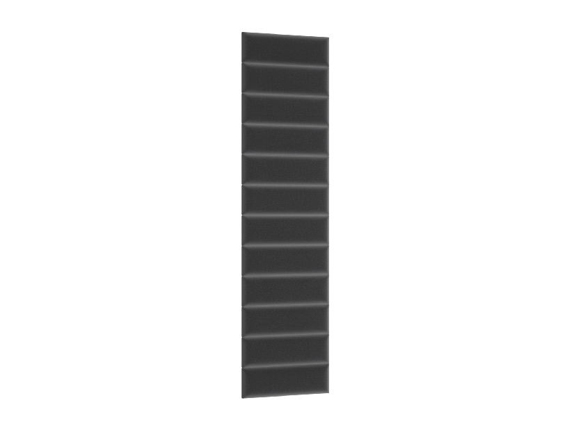 Set 12 čalouněných panelů Quadra 50x240 cm (tmavěšedá)