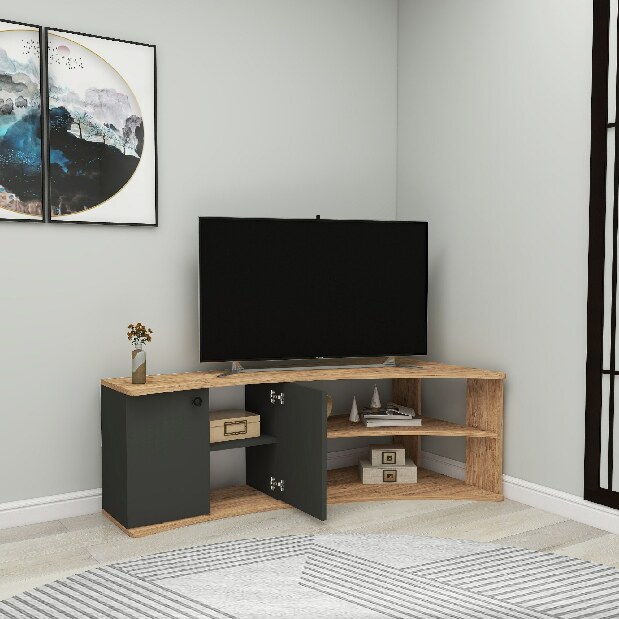 TV stolek/skříňka Tiara (Borovice antlantic + Atracit)
