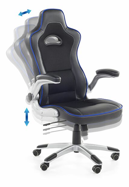 Kancelářská židle Masri (modro-černá)