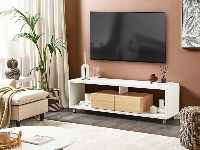 TV stolek/skříňka Knoza (bílá)