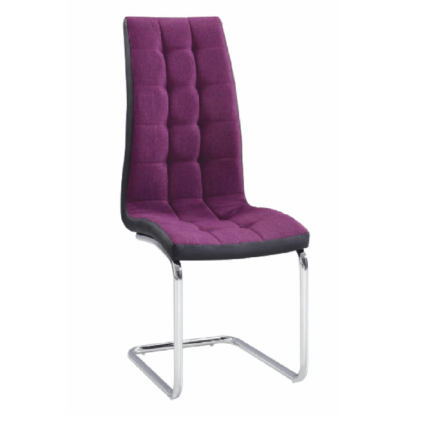 Jídelní židle Saloma new (fialová + černá)