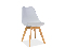 Jídelní židle Kim (bílá + buk)