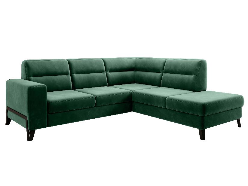 Rohová sedačka Clarice (tmavě zelená) (P)