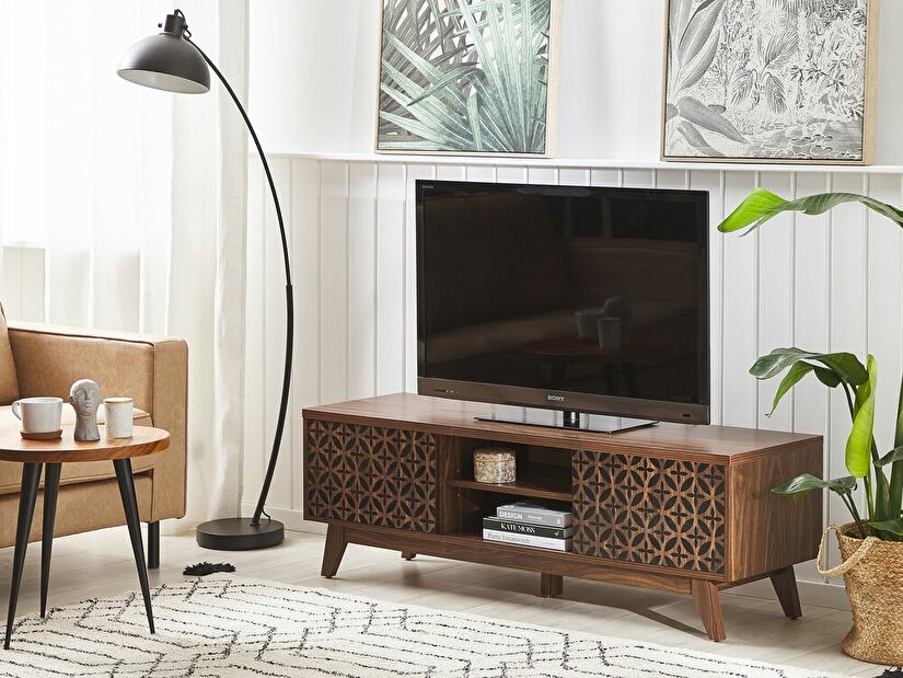 TV stolek Phyliss (tmavé dřevo)