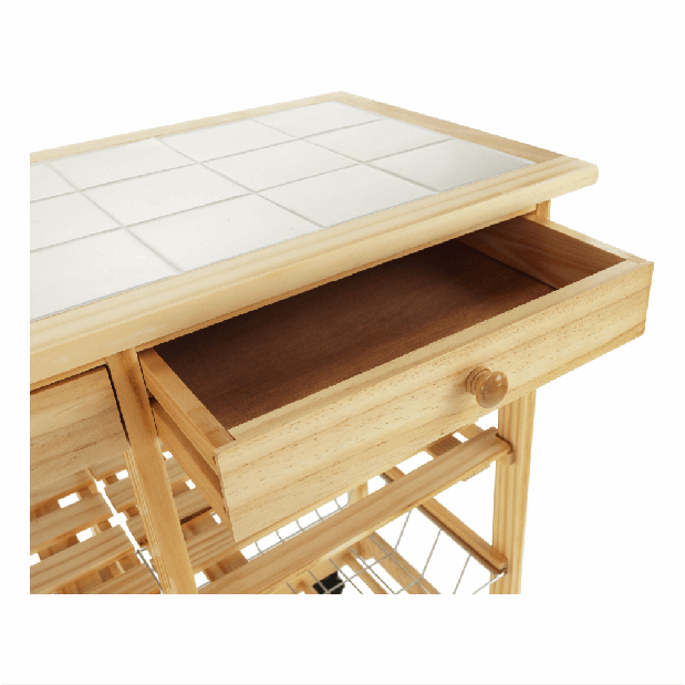 Servírovací stolek Lumba (přírodní) *výprodej