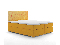 Manželská postel Boxspring 160 cm Piranno (žlutá) (s úložným prostorem)