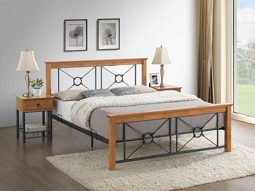 Manželská postel 160 cm Soria (s roštem)