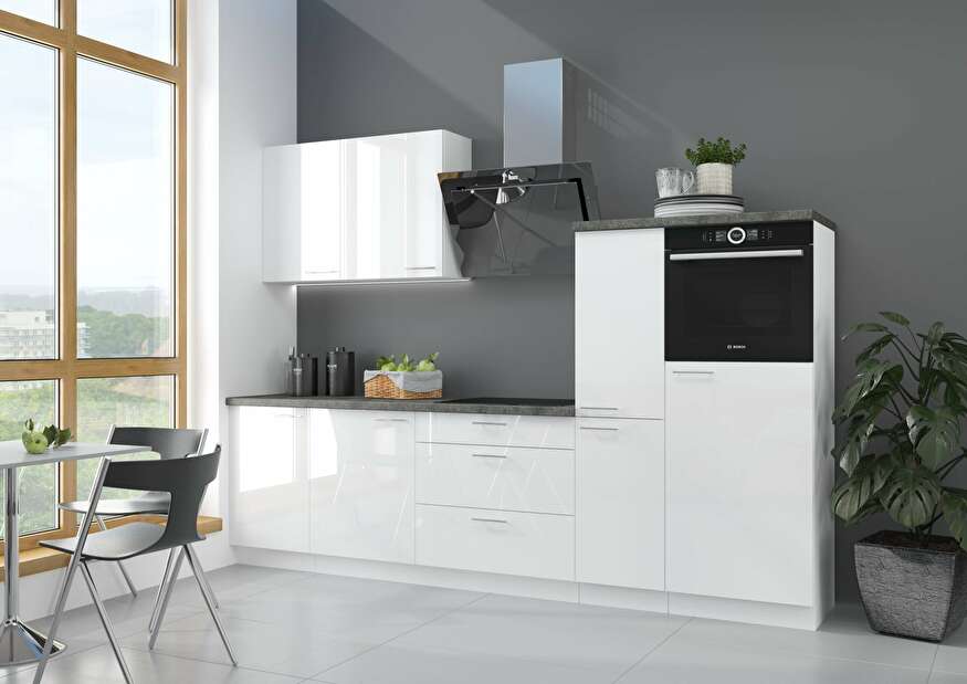 Horní kuchyňská skříňka Lavera 60 G 72 1F (bílá + lesk bílý) *výprodej