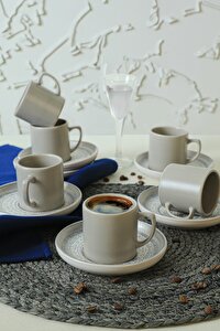 Kávová souprava (12 ks.) Kafissimo (šedá matná)