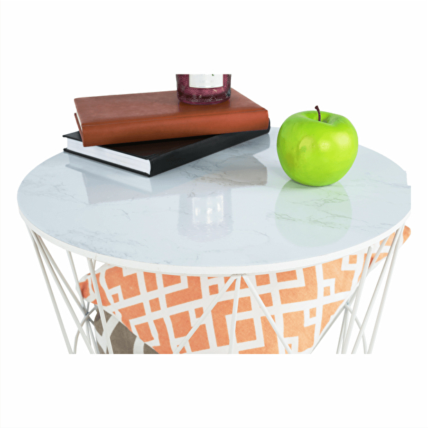 Příruční stolek Eplo (bílá) *výprodej