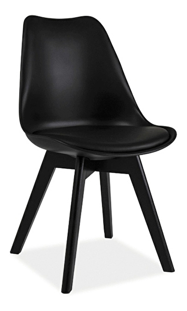Jídelní židle Kim (černá + černá)
