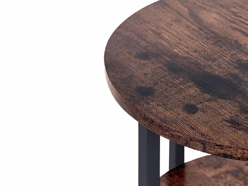 Příruční stolek Taylen (tmavé dřevo)